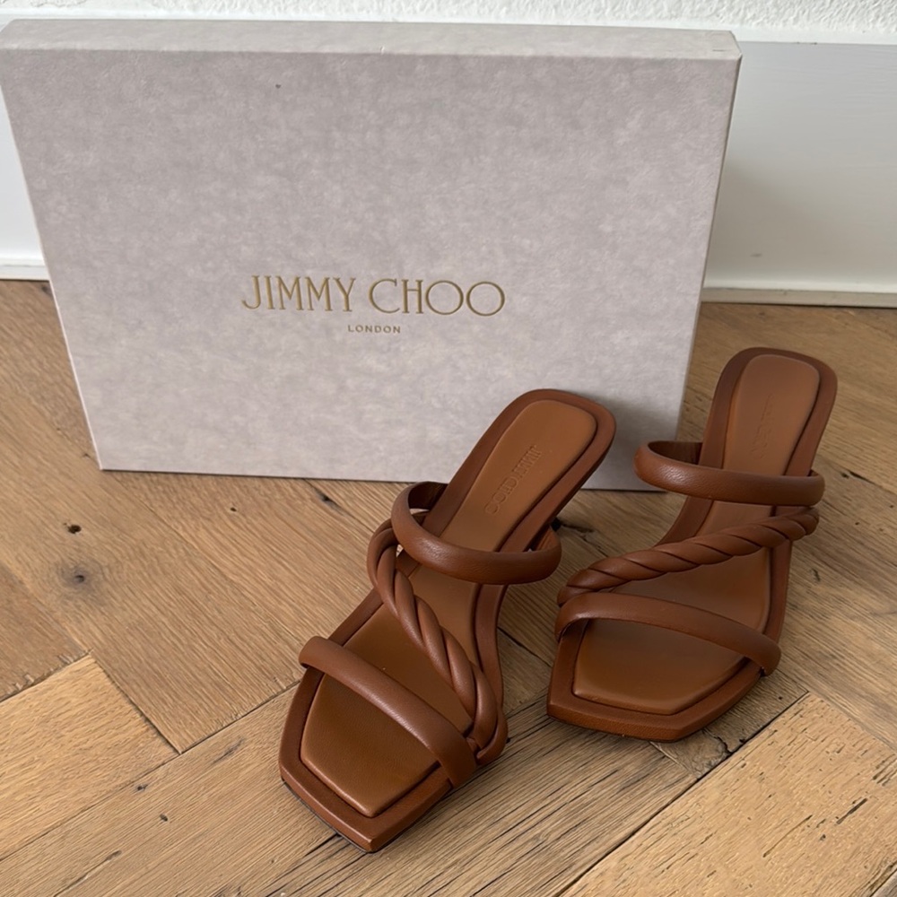 Brand new Jimmy Choo Diosa 50 leather sandal